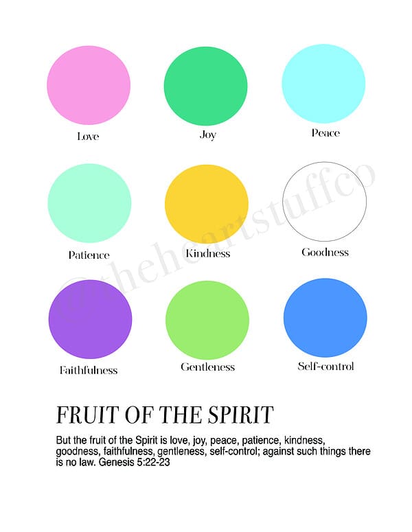 Fruit of the Spirit Color Palette